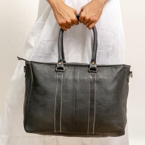 Sac à main fourre-tout en cuir véritable de grande capacité pour femmes Vintage Crazy Horse fermeture ouverte fermeture éclair étanche pour un usage quotidien saison de printemps - Product Image 4