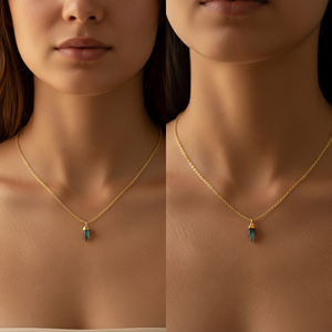 Collar Elegante con Colgante Pequeño en Forma de Bala de Circonita, Cadena de Plata de Ley Chapada en Rodio, para Fiesta de Compromiso - Product Image 6