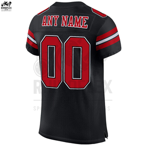 เสื้ออเมริกันฟุตบอลระบายอากาศขนาดพลัสไซส์พิมพ์โลโก้ตามสั่ง - Product Image 2