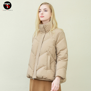 แจ็กเก็ตขนเป็ดฤดูหนาวสำหรับผู้หญิงระบายอากาศแขนยาวซิปไซส์ XL-ขายส่ง - Product Image 4