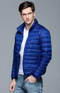 Veste en duvet de canard ultra légère 90% pour homme Nouvelle collection automne hiver. Manteau d'Extérieur à Col Montant en Tissu Canvas S-3XL - Product Image 4