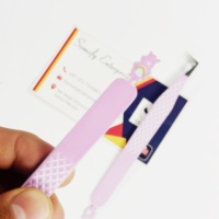 Pince à épiler professionnelle antistatique en acier inoxydable avec logo personnalisé imprimé motif ours Somofy Enterprises