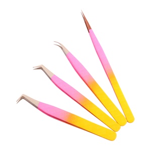 Pince à cils professionnelle de haute précision pour extensions de cils, personnalisable OEM/ODM avec logo, pour artistes et salons de cils - Product Image 2