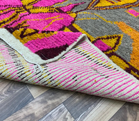 Magnifique tapis Boujaad en rose fuchsia et violet personnalisable tapis Beni Ourain tapis berbères faits à la main décorations tissées pour la maison OEM