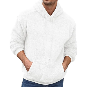 Sweats à capuche en polaire Shepar pour hommes Logo personnalisé et impression Vente en gros Pull à capuche pour hommes 100% sweats à capuche en coton biologique - Product Image 3