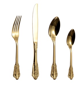 Ensemble de couverts de couleur or de haute qualité Nouveau design Ensemble de couverts de taille personnalisée pour une utilisation de fête de mariage au meilleur prix. - Product Image 4