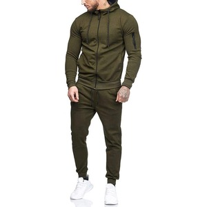 Ensemble de survêtement de course et de jogging pour homme en gros, manches longues, respirant, séchage rapide, vêtements de sport athlétiques pour homme - Product Image 2