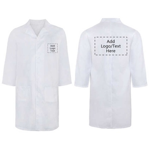 Blouse de laboratoire en denim léger et confortable naturelle pour les médecins, les infirmières, les travailleurs de la santé, un gommage médical respirant et durable - Product Image 1