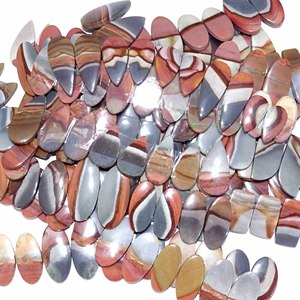 Cuarzo natural de alta calidad Polygram Jasper Cabochon Par de piedras preciosas sueltas para la fabricación de joyas Precio al por mayor de La India - Product Image 4