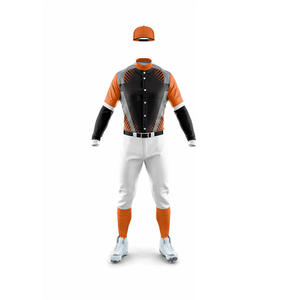 Vente en gros d'uniformes de baseball 100% polyester personnalisés pour hommes, qualité unique et caractéristique respirante pour le jeu en équipe - Product Image 2