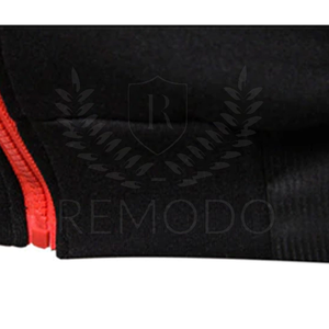 ชุดกีฬาผ้าฝ้ายสำหรับผู้ชายวิ่งจ๊อกกิ้งเข้ารูปฟุตบอล2ชิ้นมีซิป - Product Image 3