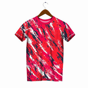 เสื้อยืดแขนสั้นลายกราฟิกสำหรับผู้ชายเสื้อยืดพิมพ์โลโก้พัฟออกแบบได้ตามที่ต้องการ - Product Image 4