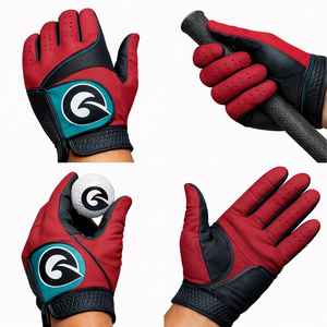 Mens Cabretta Leather Golf Gloves Left & Right Hand, Comfortable Fit with Elastic <b>Wristband</b> Training Match - Product Image 5