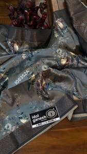 ส่าหรีผ้าไหมที่สวยงามสำหรับงานปาร์ตี้ที่มีการทอผ้า Jari ที่สวยงาม - Product Image 2