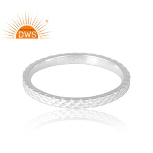 Nuevo diseño de tendencia, anillo de banda de Plata de Ley 925 para mujer, joyería personalizada para mujer, regalo para ella. - Product Image 4