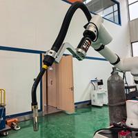 Brazo de Soldadura Robótico Compacto de 6 Ejes, Solución de Automatización Industrial con Motor y Caja de Cambios para Soldadura Láser MIG de Chapa Metálica