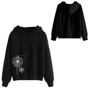 Sweat-shirts à capuche pour femmes, tissés, écologiques, de haute qualité, à manches longues, pour l'hiver, décontractés, impression personnalisée, couleurs personnalisées, streetwear, prix raisonnable - Product Image 6