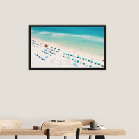 Peinture d'art mural moderne, plage naturelle, océan, paysage, toile, Art mural, décoration de salon