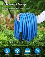 Tuyau d'air en caoutchouc de 3/4 pouce et 10 pieds avec raccord rapide universel en aluminium et prise, tuyau de compresseur d'air durable