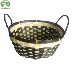 ตะกร้าเก็บไข่อีสเตอร์ไม้ไผ่เป็นมิตรกับสิ่งแวดล้อมพร้อมที่จับสำหรับบ้านตะกร้าเก็บของในห้องครัวแบบบรรจุกล่อง - Product Image 2