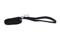Collier pour chien en nylon réglable avec boucle en métal, noir uni, style simple, collier pour animaux de compagnie toutes saisons pour chiens