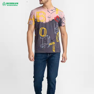 T-shirt pour homme 100% coton écologique à séchage rapide, style unique, coupe classique, streetwear, bonne qualité, 200g, fabriqué à Sialkot - Product Image 5