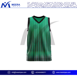 Camiseta de Baloncesto para Hombre con Diseño Sublimado 2025, Personalizable, Transpirable, Color Verde Sólido, Cuello en V, Antibacteriana, de Secado Rápido - Product Image 2