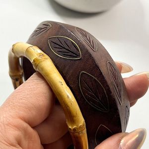 COLOR Unique Design <strong>Wooden</strong> Bangle and <strong>Bracelet</strong> Customized Size <strong>Wooden</strong> <strong>Bracelets</strong> Bangle Handmade Flower <strong>Wooden</strong> Bangle Cuff - Product Image 5