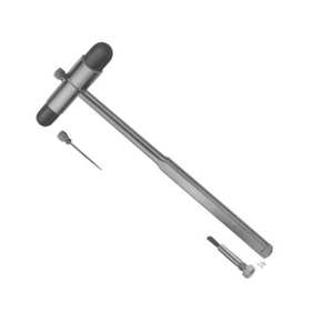 Marteau réflexe manuel réglable avec précision accrue, en acier inoxydable de haute qualité, pour les professionnels de la médecine - Product Image 5