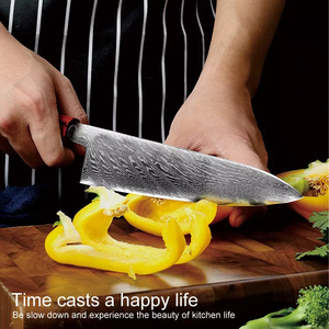 มีดเชฟสแตนเลสมีดด้ามไม้สไตล์ญี่ปุ่นมีดทำครัวขั้นต่ำ - Product Image 3