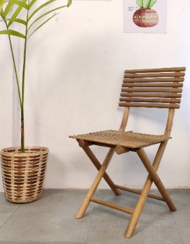 Leichter Bambus-Klappstuhl im Mid-Century-Stil fr den Auenbereich &  Krankenhausgebrauch Stapelbares Platzsparendes Design| Alibaba.com