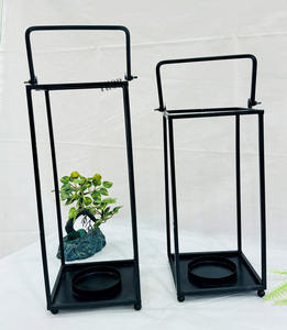 Juego de 2 candelabros de Metal Vintage gótico, centro de mesa de comedor decorativo alto para uso doméstico, chimenea, sala de estar, negro - Product Image 2