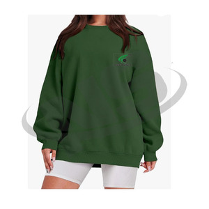 Sweat-shirt pour femme avec logo entièrement personnalisé, faible MOQ, sweat-shirt de streetwear doux et léger de qualité supérieure pour un usage décontracté et en plein air - Product Image 5