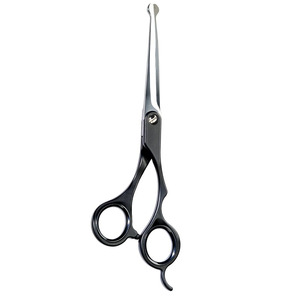 Tijeras Profesionales para Peluquería Canina MARI Instruments, Hoja Recta Afilada de Acero Negro, para Diestros, 7 Pulgadas, con Reposa-Dedos Fijo - Product Image 6