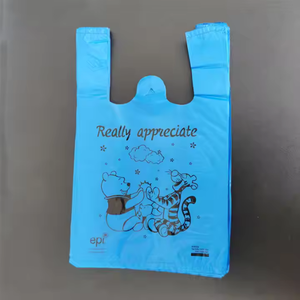 Supermarket-Ready Custom Large Size Disposable T-Shirt Bag Retail Carry Handle Logo Printed Bulk Export Packaging for Exhibition - Product Image 6