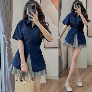 [Usine de vêtements] SH21 T-shirt en coton pour femme couleurs jeunes simple col rond belle conception unique élégante douce 2025 - Product Image 5