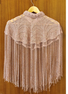 High-End Handmade Beaded Pearl <b>Ponchos</b> for <b>Women</b> Multi-Wearable Beautiful Party Capes Hand Embroidery High Evening Dresses - Product Image 4