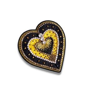 Broche de insectos bordado a mano y broche de moda con cuentas de alambre de lingotes - Product Image 4