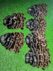 Vente en gros Extensions de cheveux humains bruts indiens vierges en vrac Faisceau de tissage ondulé plein d'entrain avec fournisseurs de cheveux bruts non traités de vison - Product Image 4