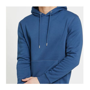 Pull-over surdimensionné pour hommes, poids lourd, sweat à capuche de sport en polaire rouge unie, conception coupe-vent, logos personnalisables, hiver, vente en gros - Product Image 3