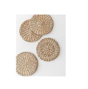 American Style Round Shape Handmade Rattan Coaster in <b>Table</b> Coaster for <b>Dinner</b> Home Decor Accessories - Product Image 1