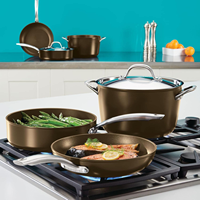 Vaisselle de camping en aluminium pour extérieur : assiette, bol à soupe, équipement de randonnée, compatible gaz et induction, couvercle en verre personnalisable, instantané