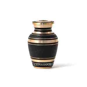 Urna de recuerdo de nácar pulida de latón de primera calidad, hermosa urna de Metal para cenizas de bebé, suministros funerarios - Product Image 2