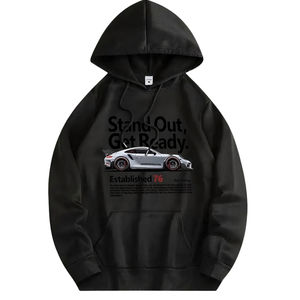 Sweat à capuche pour homme en coton 100% de qualité supérieure, imprimé au crochet, manches longues, respirant, doux, chaud, durable, tendance et élégant - Product Image 1