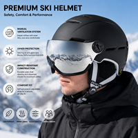 Casque de Ski et Snowboard pour Adultes Grandes Tailles avec Système de Ventilation Homologué CE 1077 et Masque Protection Anti-UV Optimale
