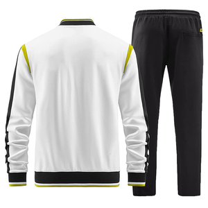 Sweat à capuche personnalisé pour homme, fermeture éclair intégrale, en poly, veste pour homme, fermeture éclair, style rayé, cordon de serrage, survêtement personnalisé - Product Image 6