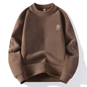 The New Listing Jumpers para hombres 350gsm Sudadera unisex sólida O-cuello Recortado Hombres Sudadera para otoño - Product Image 2