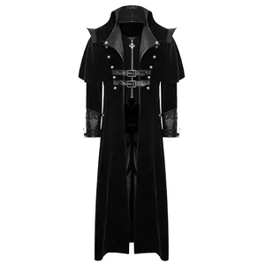 Manteaux gothiques Steampunk pour hommes Manteaux longs de brigade respirants pour hommes Style vintage Mode vestes gothiques Offre Spéciale personnalisées