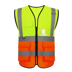 Gilet haute visibilité à plusieurs poches, gilet de sécurité réfléchissant pour hommes - Product Image 1
