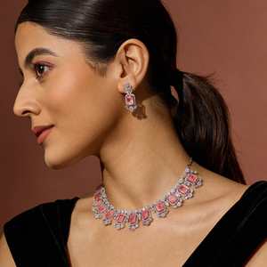 Party-Ready Zircon <b>Statement</b> <b>Necklace</b> - Product Image 3